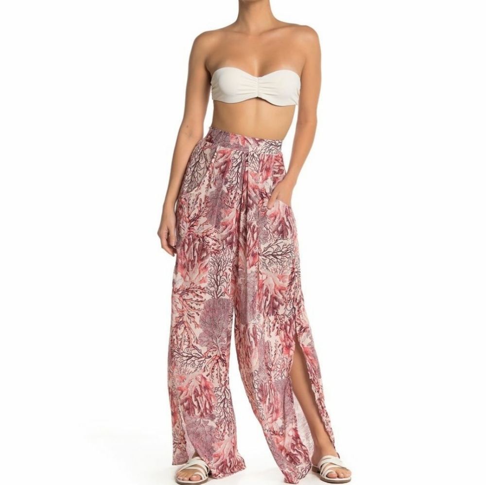 Maaji Passion Reef Print Palazzo Cover-Up Pants